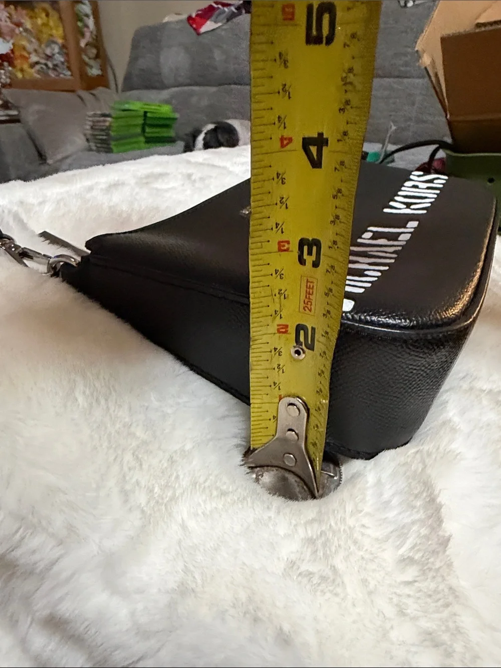 Michael Kors Saylor Large Leather Pouchette Wristlet Black